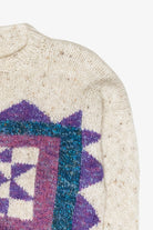 Cool Tones Graphic Knit Sweater (1980s)