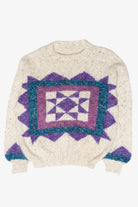 Cool Tones Graphic Knit Sweater (1980s)