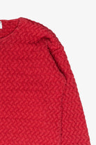 The Limited Red Hand Knit Vintage Sweater (1990s)
