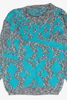 Teal Graphic Vintage Sweater (1980s)
