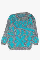 Teal Graphic Vintage Sweater (1980s)