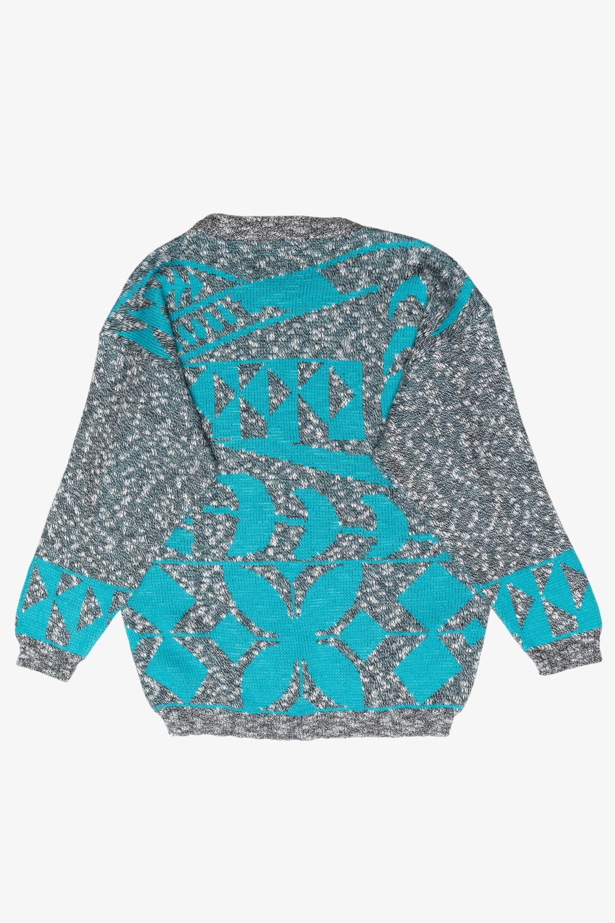Teal Graphic Vintage Sweater (1980s)