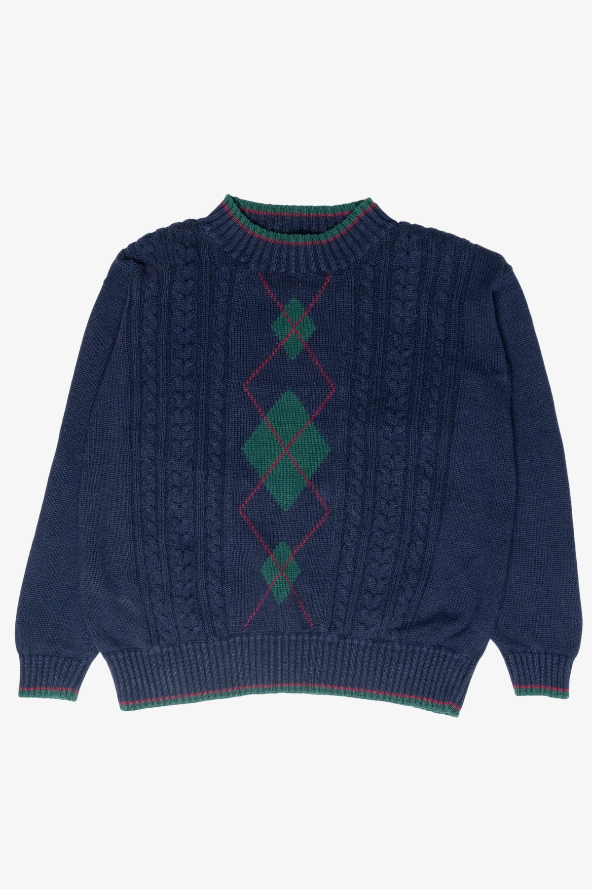 Jantzen Vintage Navy Argyle Sweater (1980s)