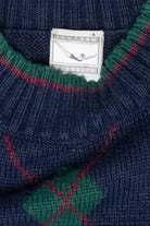 Jantzen Vintage Navy Argyle Sweater (1980s)