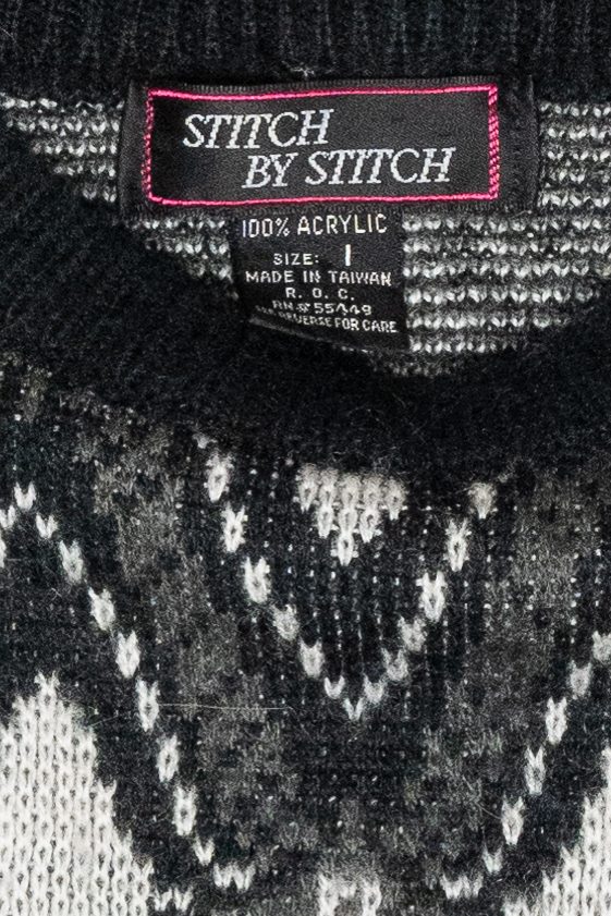 Stitch By Stitch Vintage Diamond Sweater (1990s)