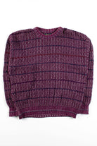 Vintage Burgundy Pattern Sweater