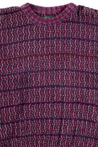 Vintage Burgundy Pattern Sweater