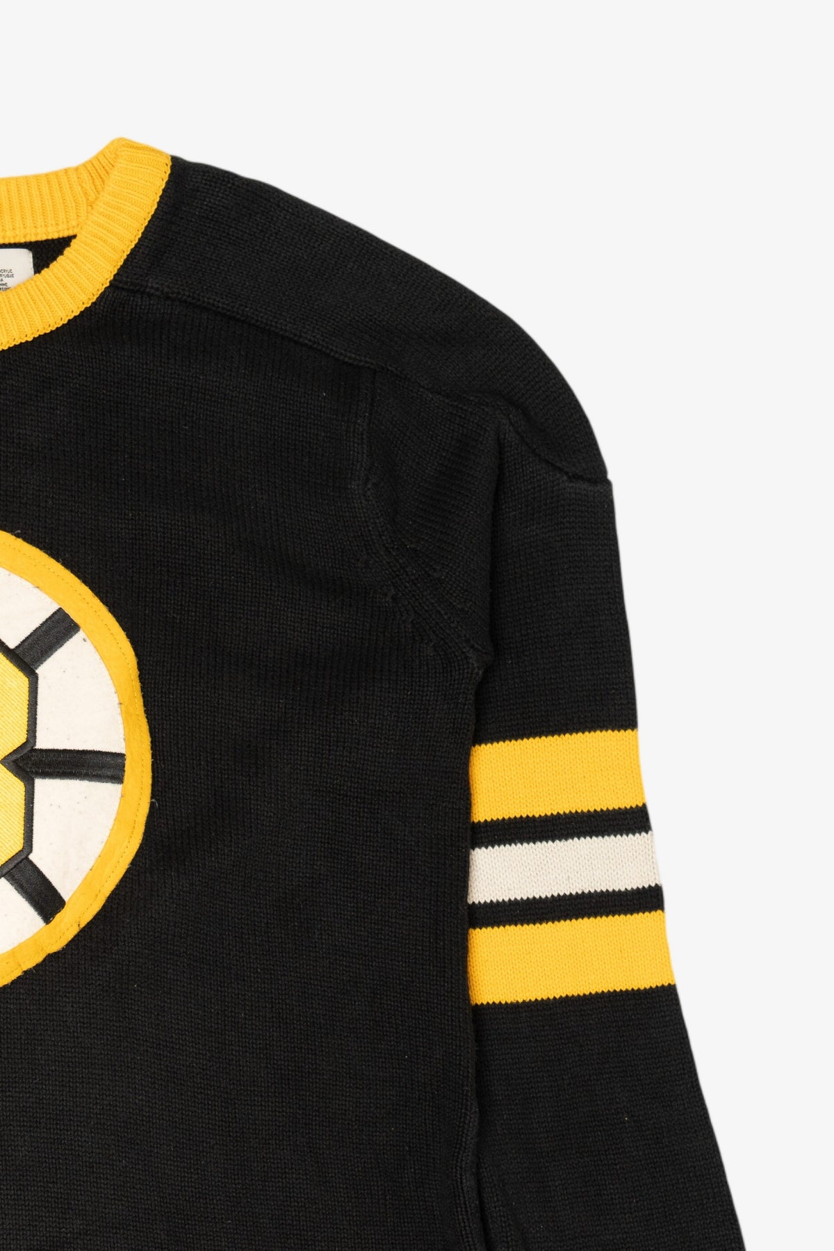 Vintage Boston Bruins NHL CCM Knit Hockey Jersey Sweater (1990s)