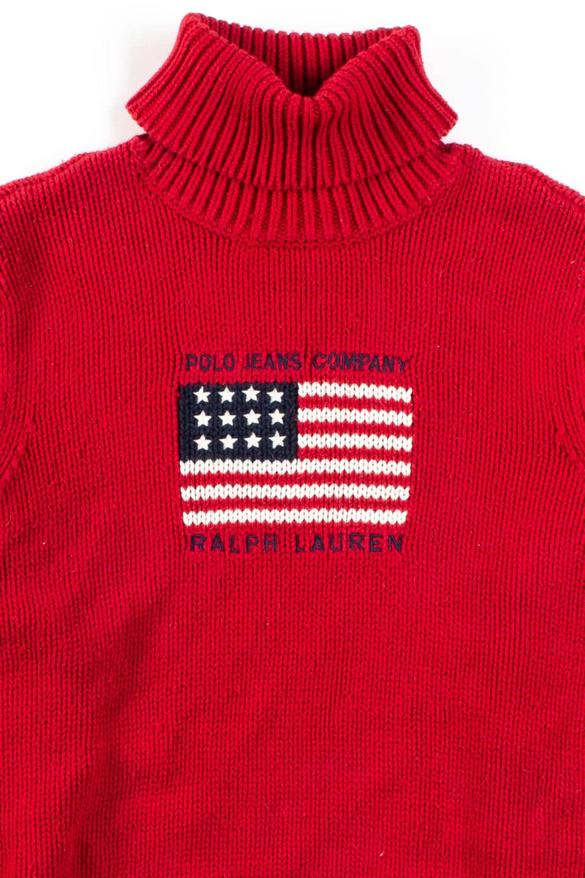 Vintage Polo Jeans Turtleneck Sweater