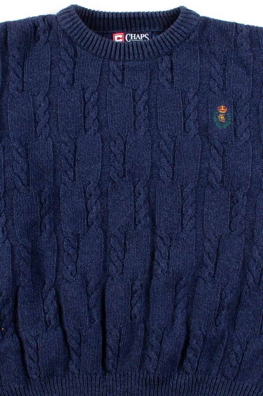 Vintage Chaps Cable Knit Sweater