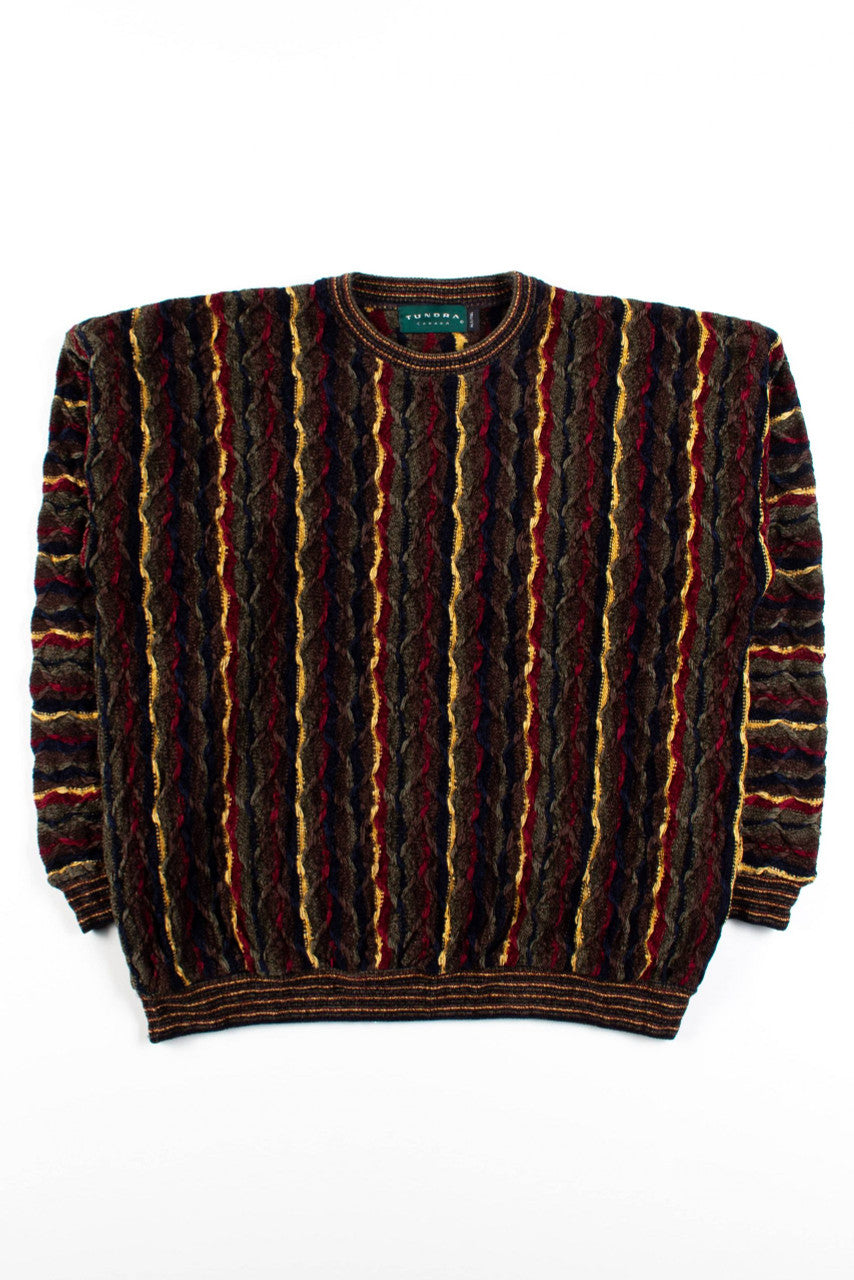 Vintage Multicolor Earth Tone Sweater