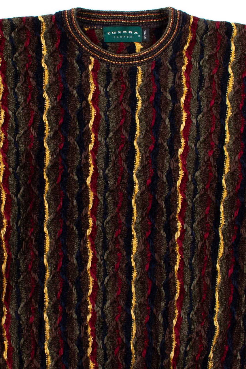 Vintage Multicolor Earth Tone Sweater