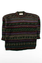Vintage Irish Stripe Pattern Sweater