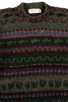 Vintage Irish Stripe Pattern Sweater