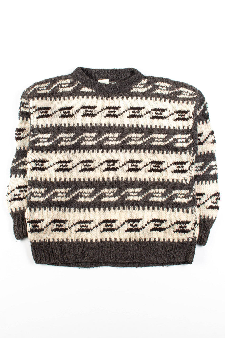 Vintage Interlocking Stripes Sweater