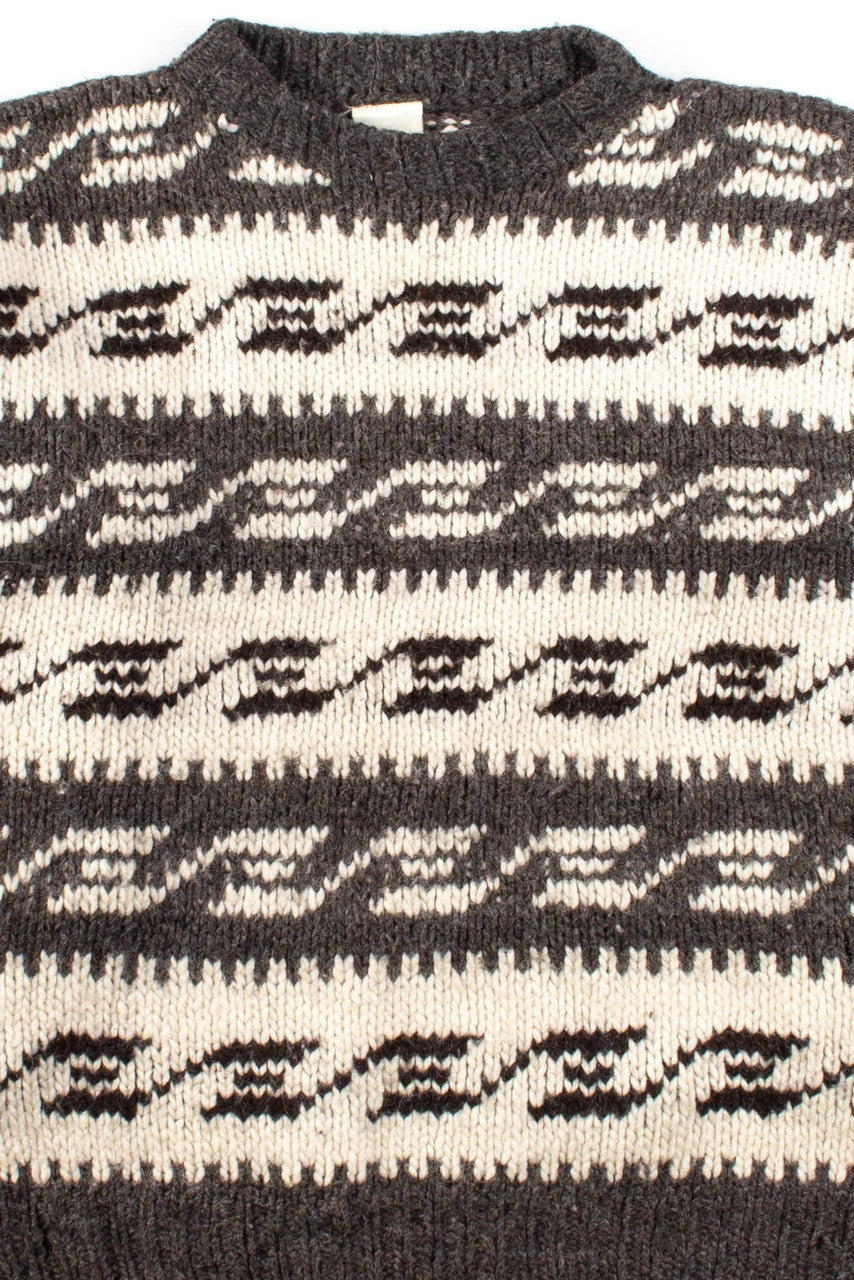 Vintage Interlocking Stripes Sweater
