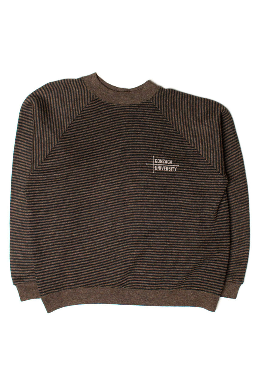 Vintage Striped Gonzaga University Sweater (1980s)
