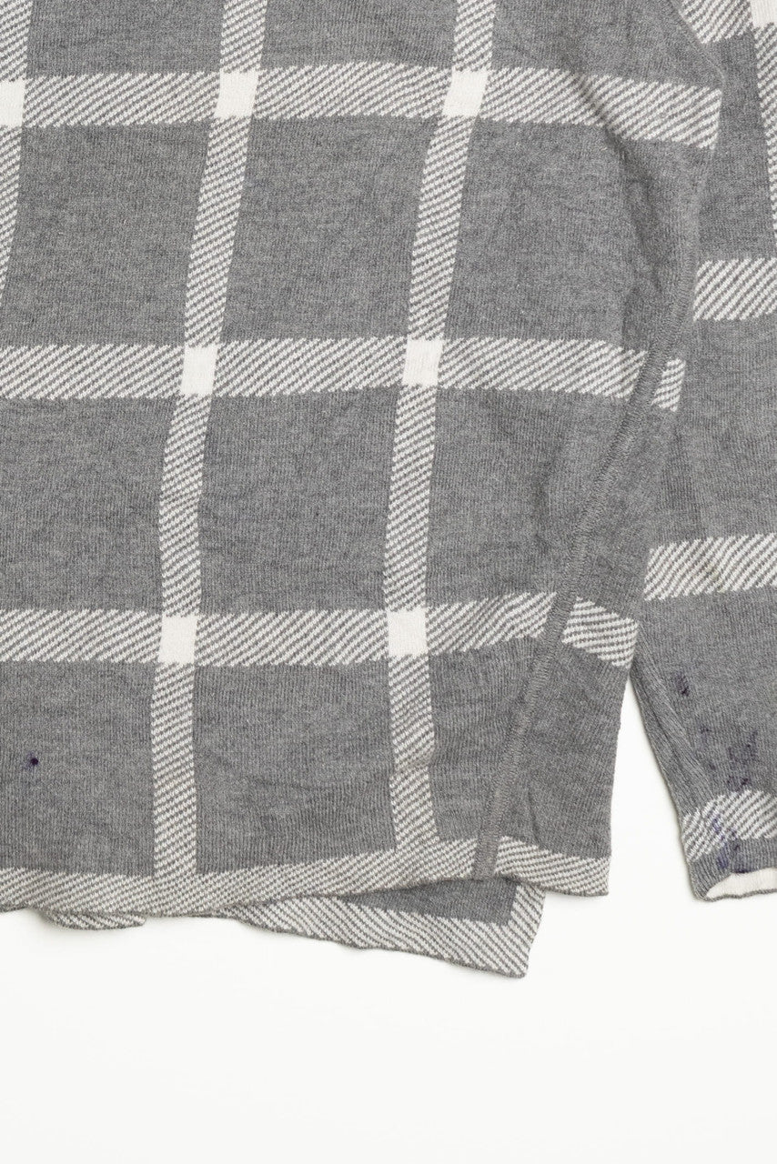 Vintage Grey Wrap Cardigan Sweater