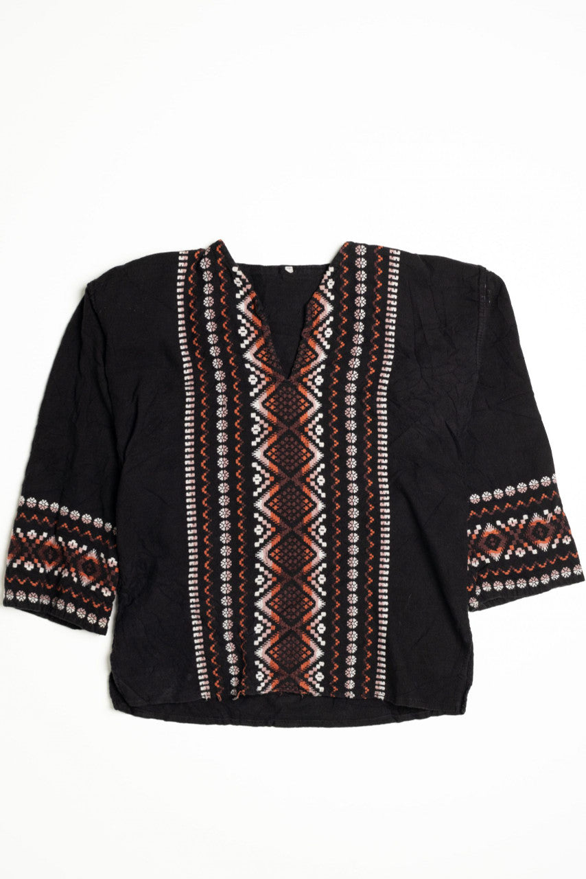 Orange and Black Sweater