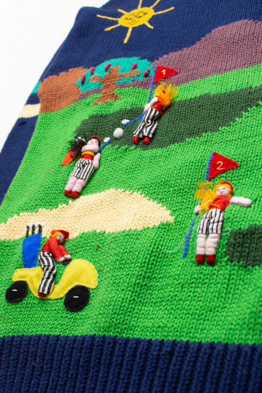 Vintage Golf Dolls Graphic Sweater (1980s)