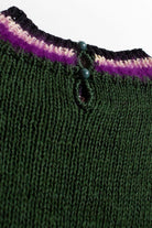 Vintage Abstract Purple Fur Sweater (1980s)