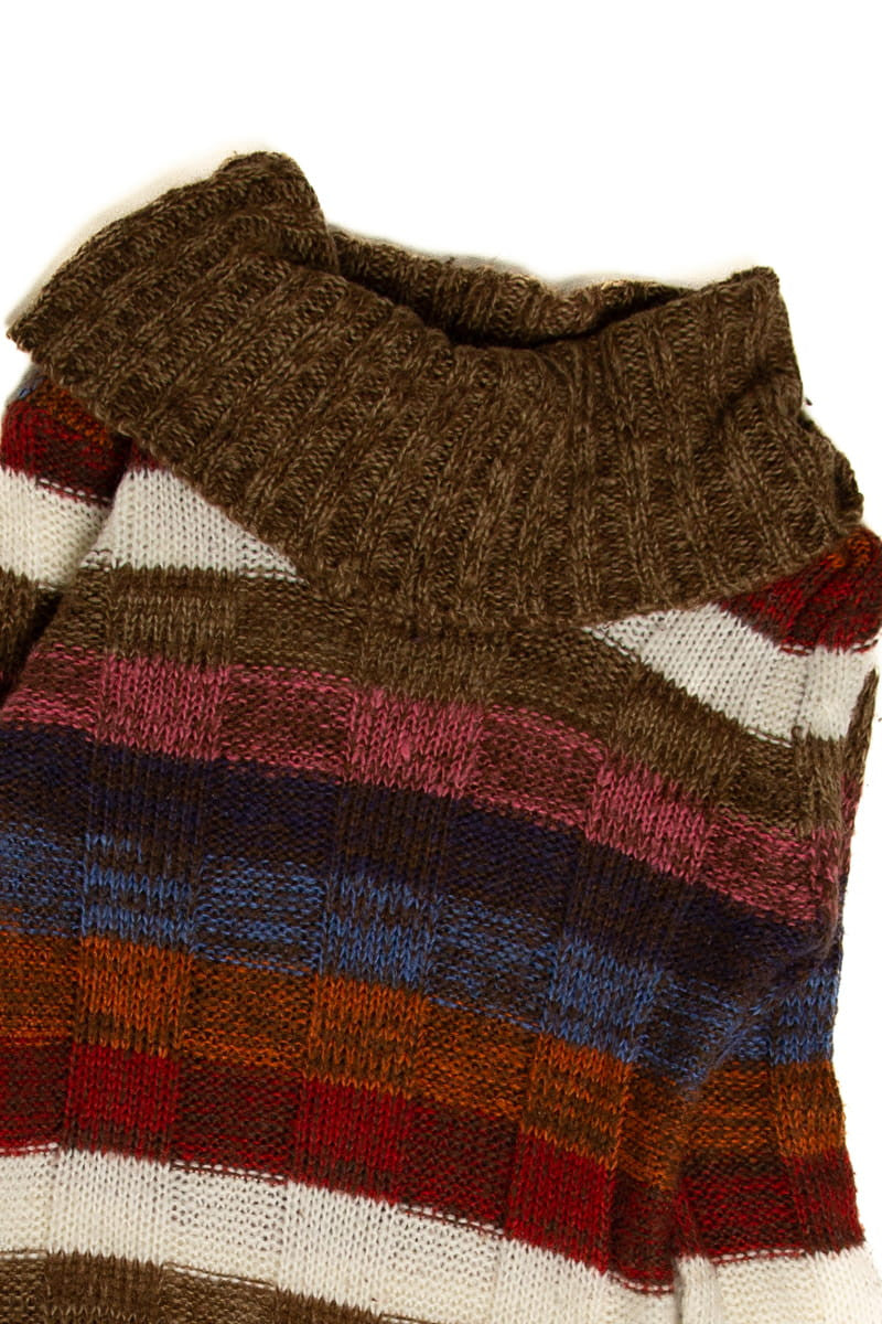Multicolor Striped Long Sweater