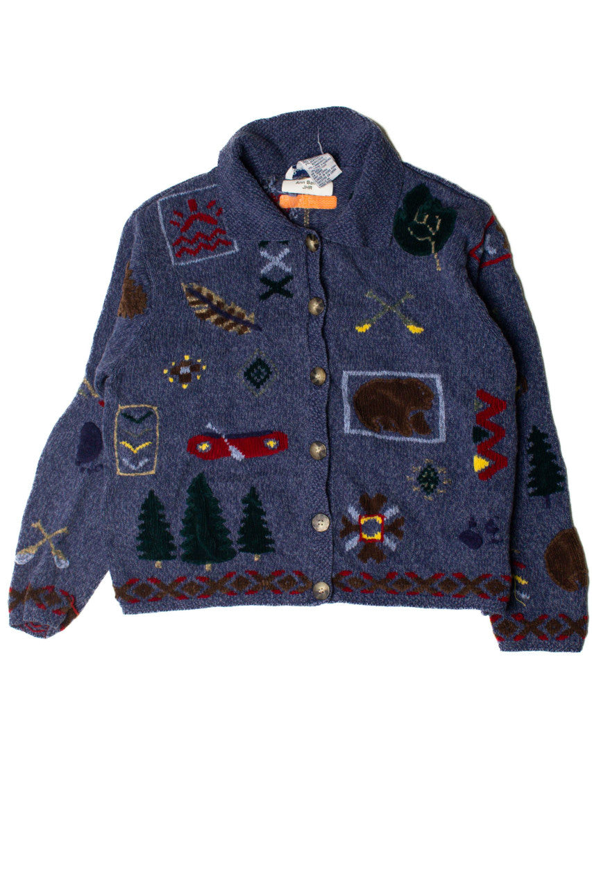 Blue Outdoor Fun Sweater