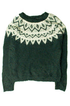 Green Shapes Sweater
