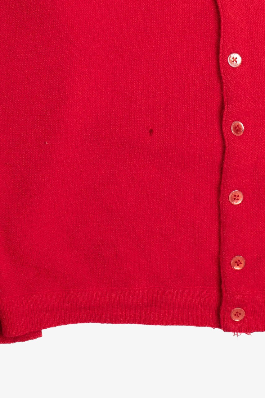 Red Cardigan Sweater
