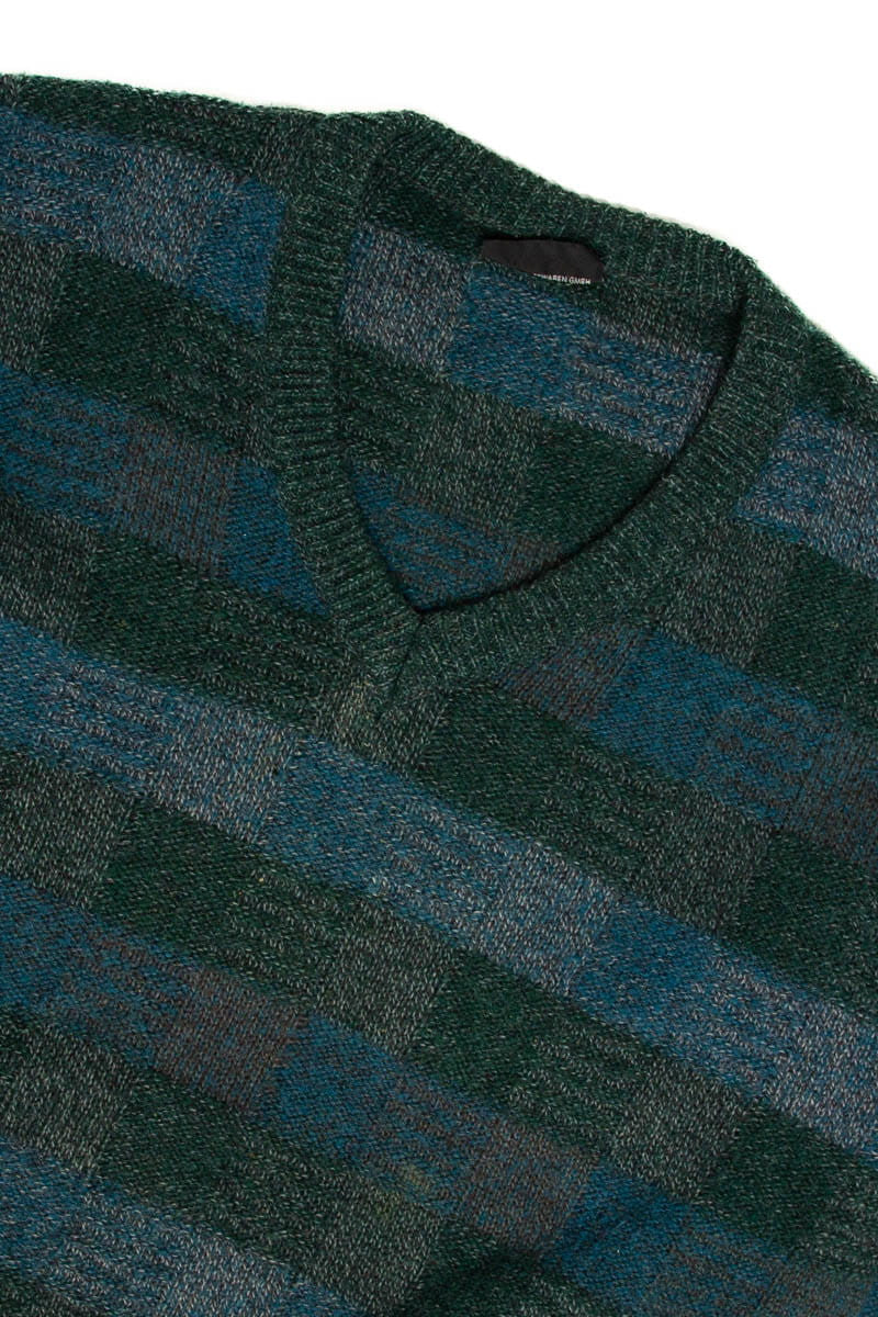 Dark Green & Teal Checker Sweater