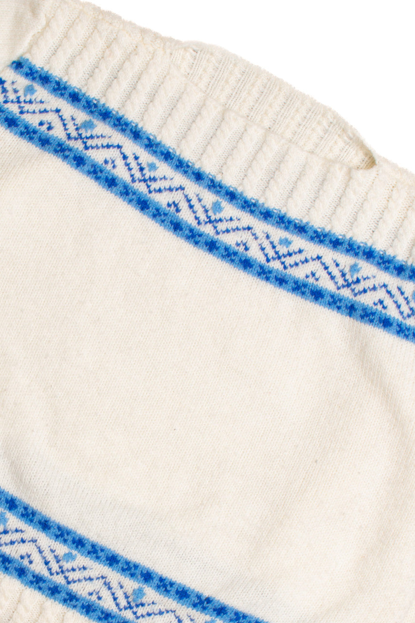 White and Blue Sweater 291