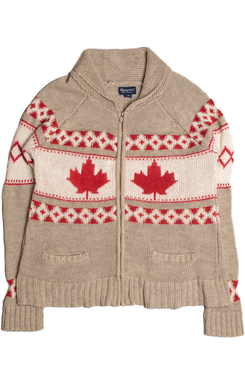 Bluenotes Canada Full Zip Cardigan 292