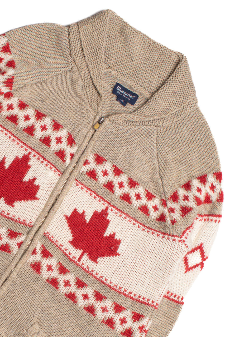 Bluenotes Canada Full Zip Cardigan 292