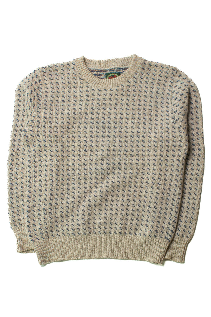 Vintage Alps Blue Dotted Sweater (1990s)