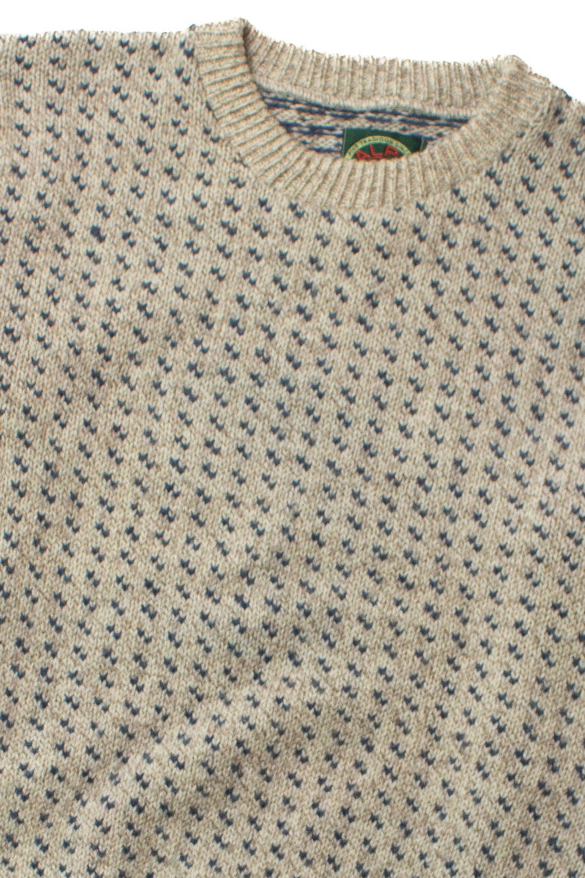 Vintage Alps Blue Dotted Sweater (1990s)