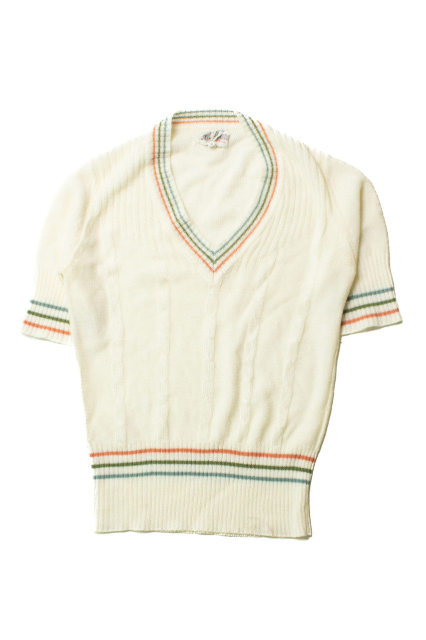 Vintage Rochelle Short Sleeve Tennis Sweater (1980s)