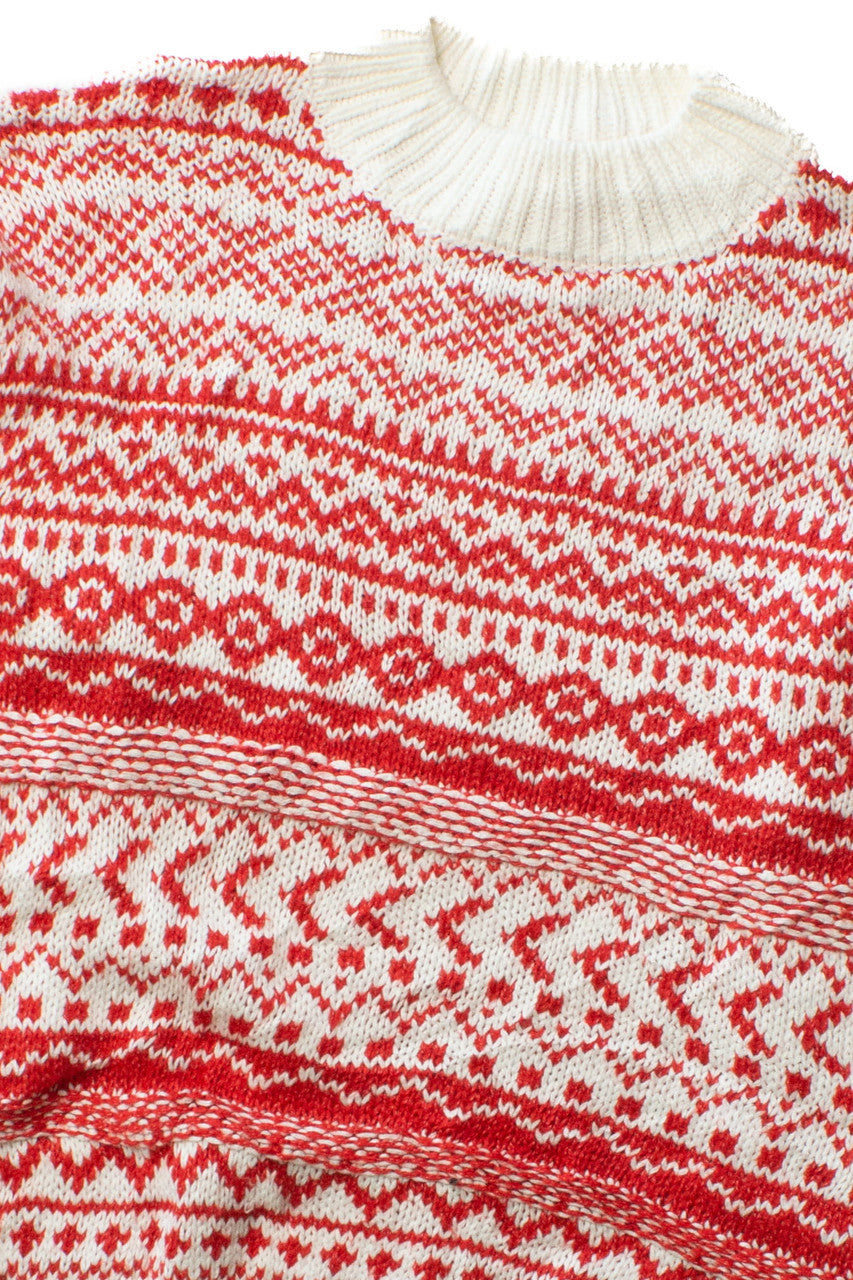 Pink Lily Red & White Sweater