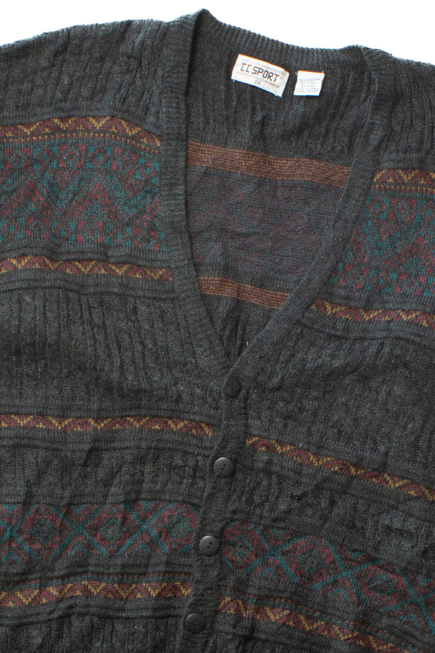 Vintage CC Sport Big Man Cardigan Sweater (1980s)