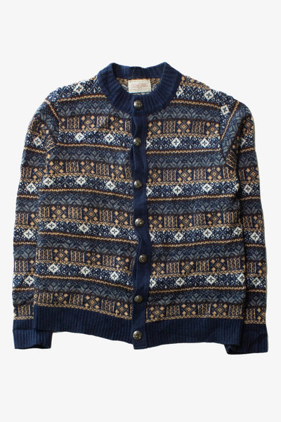 ハ*グ様 80s Lord Jeff Knit bird's eye cardi vintage-sweaters-351-1__54184-