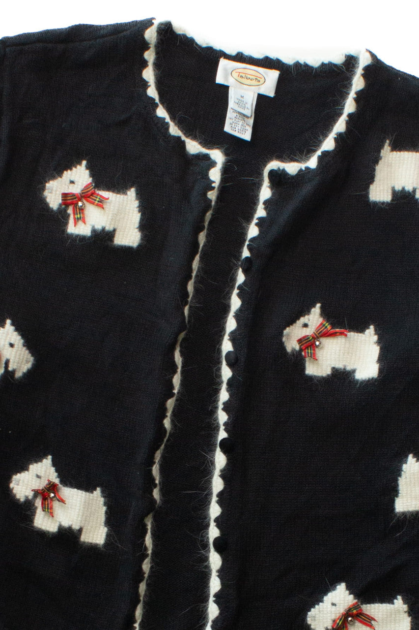 Vintage Bell Dogs Cardigan Sweater (1990s)