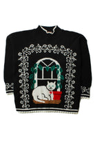 Vintage Cat In The Window Sweater (1980s)