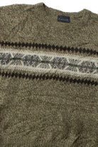 Vintage Basic Editions Green Fair Isle Sweater (2000s)