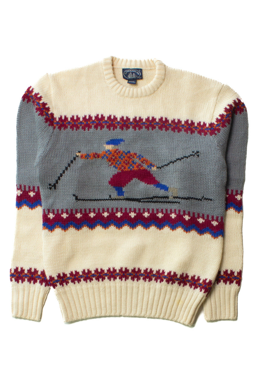 Vintage Skier Graphic Sweater (1990s)
