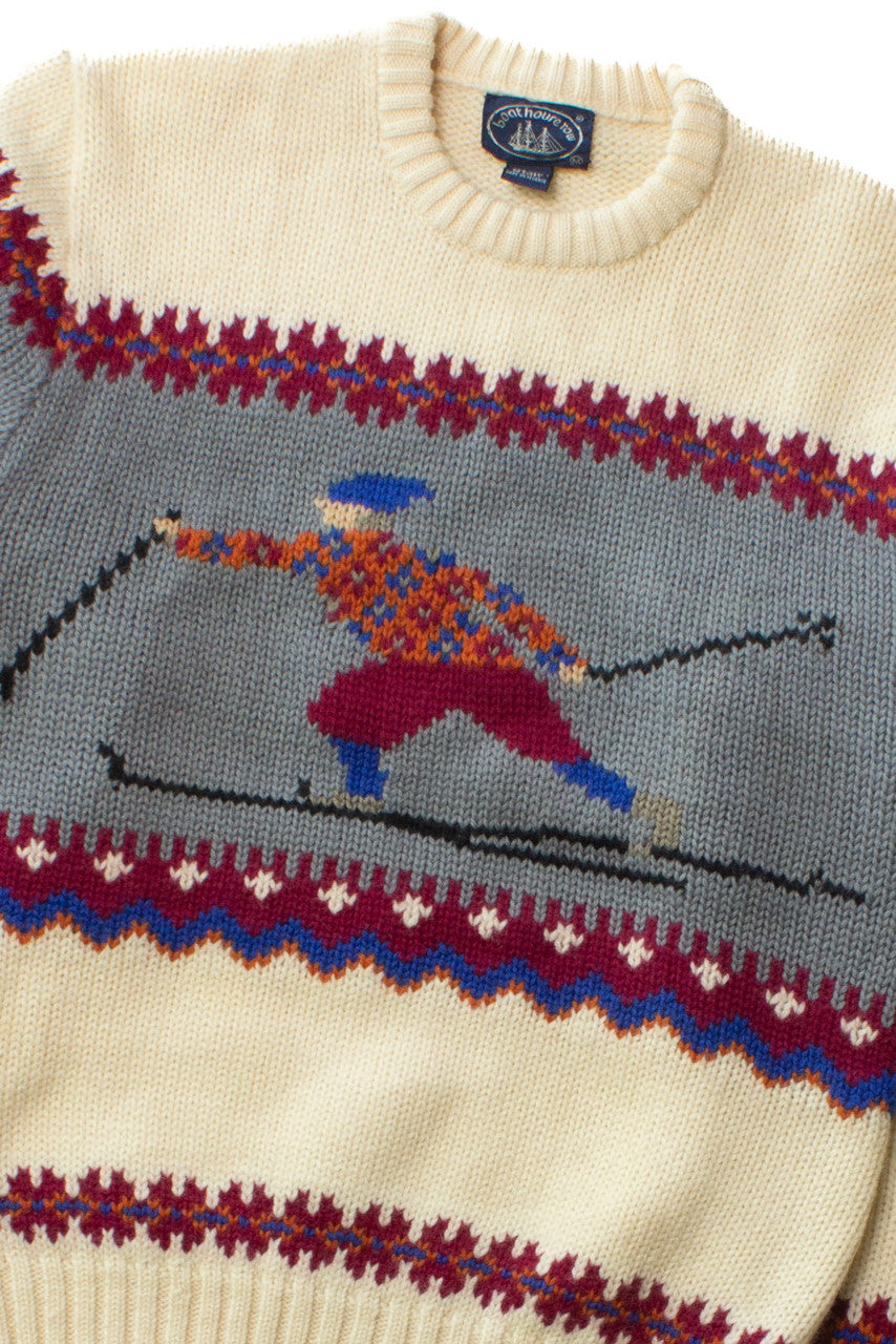 Vintage Skier Graphic Sweater (1990s)