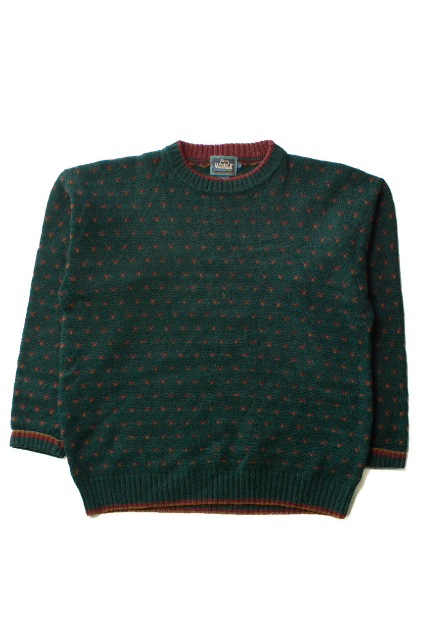 Vintage Green Dotted Woolrich Sweater (1980s)
