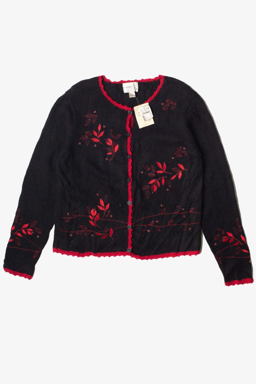 Christmas Sweater Christopher Banks Cardigans Vintage Embroidered