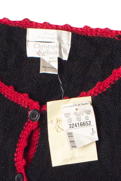 Vintage Embroidered Christopher & Banks Cardigan Sweater