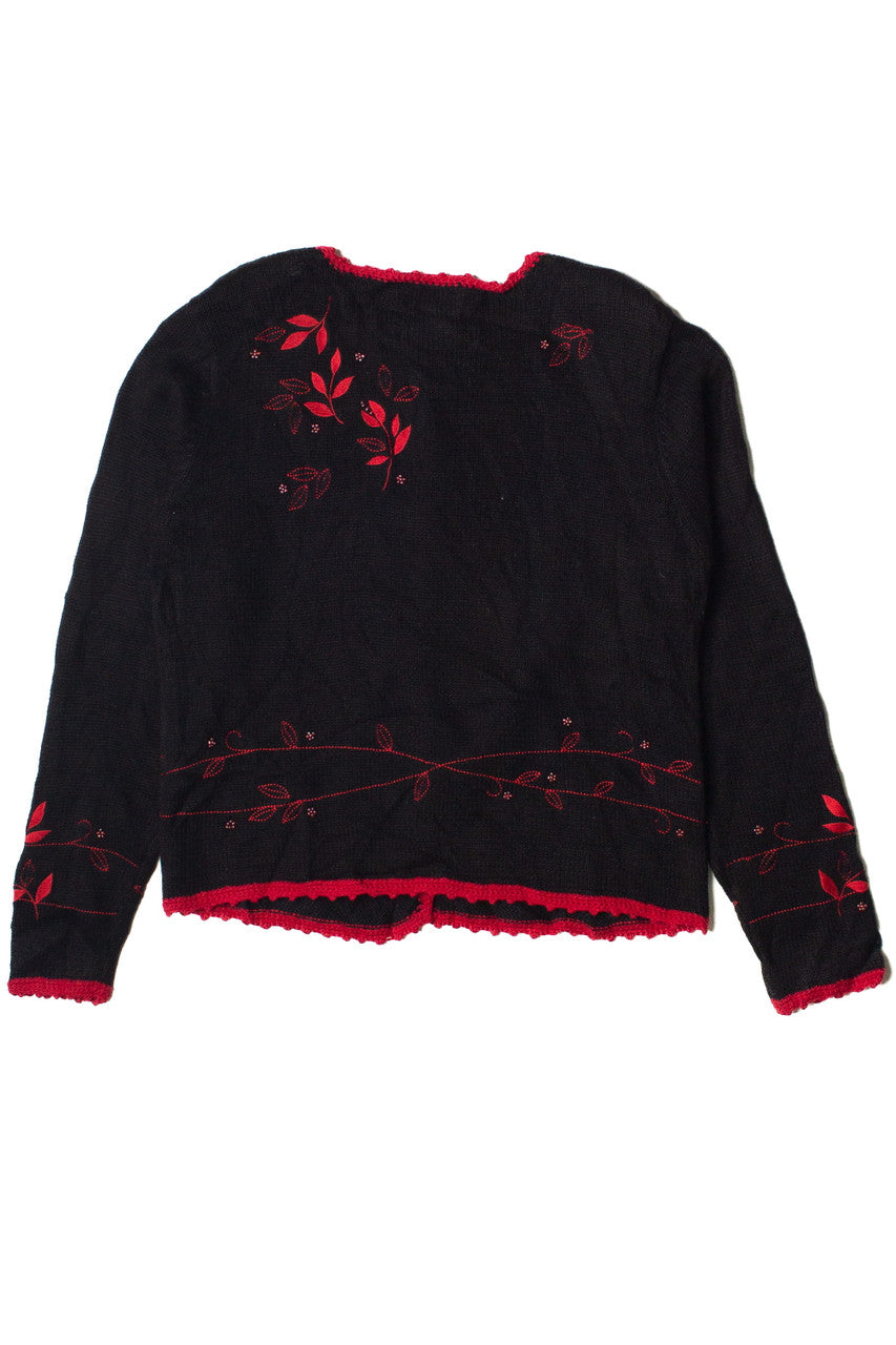 Vintage Embroidered Christopher & Banks Cardigan Sweater