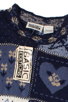 Vintage Cottagecore Patchwork Basic Editions Sweater