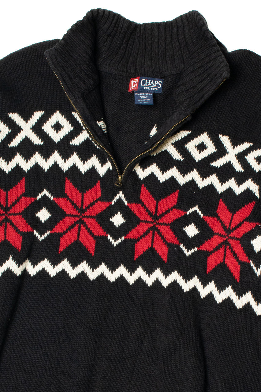 Chaps Quarter Zip Sweater